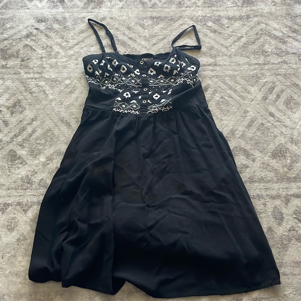 Small black dress with pockets from Express